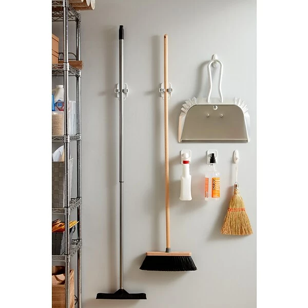 Command™ Adhesive Hooks Command™ Broom Gripper, White, 3 Grippers (17007-3NA) 4 Command™ Adhesive Hooks Command™ Broom Gripper, White, 3 Grippers (17007-3NA) - Image 2