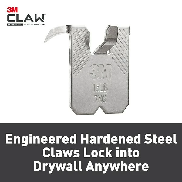 Command Hooks & Hanging Strips 3M CLAW™ Drywall Picture Hanger With Temporary Spot Marker, Holds 15 Lbs, 5 Hangers 5 Markers/Pack 6 Command Hooks & Hanging Strips 3M CLAW™ Drywall Picture Hanger With Temporary Spot Marker, Holds 15 Lbs, 5 Hangers 5 Markers/Pack - Image 4