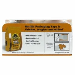 Packing Tape Gorilla Heavy Duty Tough & Wide Packaging Tape Refill, 2.88" X 30 Yd., Clear, 2 Rolls/Pack (6030402)