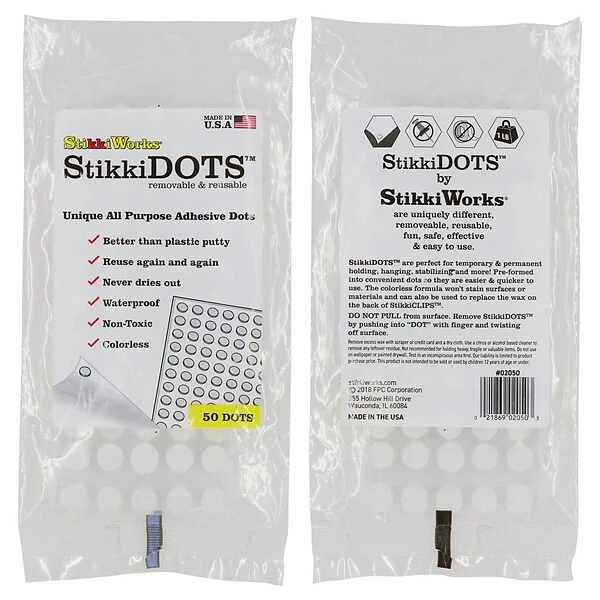 Stikki Wax StikkiWorks StikkiWax Removable Glue Dots, , 6/Pack (STK02050) 3 Stikki Wax StikkiWorks StikkiWax Removable Glue Dots, , 6/Pack (STK02050)
