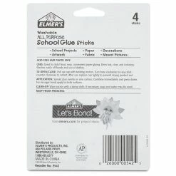 Elmer's Washable Glue Sticks, 0.24 Oz., 4/Pack (E542) 11 Elmer's Washable Glue Sticks, 0.24 Oz., 4/Pack (E542) -Bankers Box shop 3501CD29 98BC 4567 AD9063DB961D74EA s7
