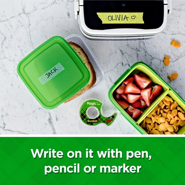 Scotch® Magic™ Invisible Tape With Desktop Refillable Dispenser, 3/4" X 27.7 Yds., 6 Rolls (810KC38) 8 Scotch® Magic™ Invisible Tape With Desktop Refillable Dispenser, 3/4" X 27.7 Yds., 6 Rolls (810KC38) - Image 6