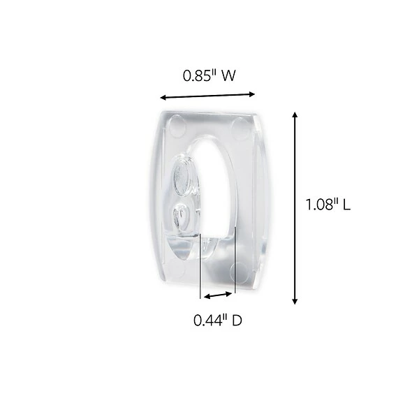 Command™ Clear Hooks Command™ Mini Hooks Value Pack, Clear, 18 Hooks (17006CLR-VP) 4 Command™ Clear Hooks Command™ Mini Hooks Value Pack, Clear, 18 Hooks (17006CLR-VP) - Image 2