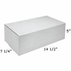 Partners Brand Outside Tuck Mailers White Outside-Tuck Mailers, 14-1/2" X 7-1/4" X 5", 25/Bundle