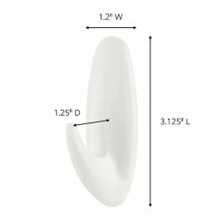 Command™ Decorative Hooks Command™ Medium Designer Hooks, White, 13 Hooks (17081-13N)