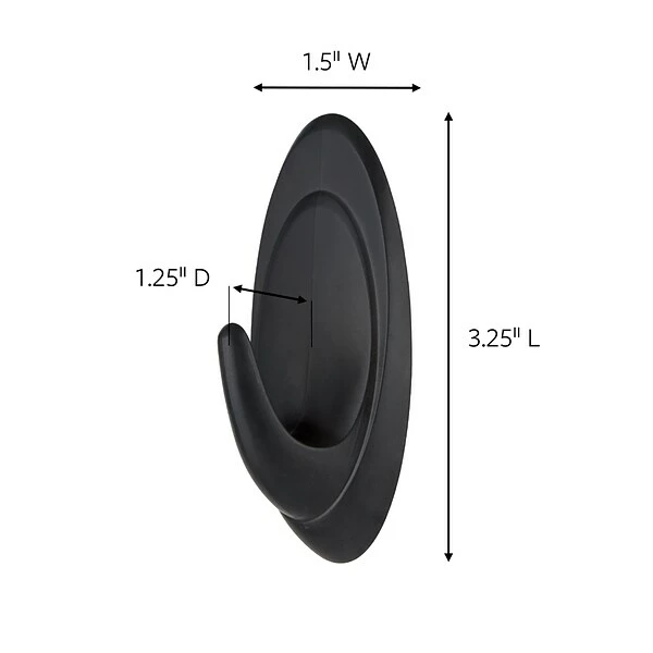 Command™ Outdoor Hooks Command™ Outdoor Medium Terrace Hooks, Slate, 2 Hooks (17086S-AWES) 4 Command™ Outdoor Hooks Command™ Outdoor Medium Terrace Hooks, Slate, 2 Hooks (17086S-AWES) - Image 2