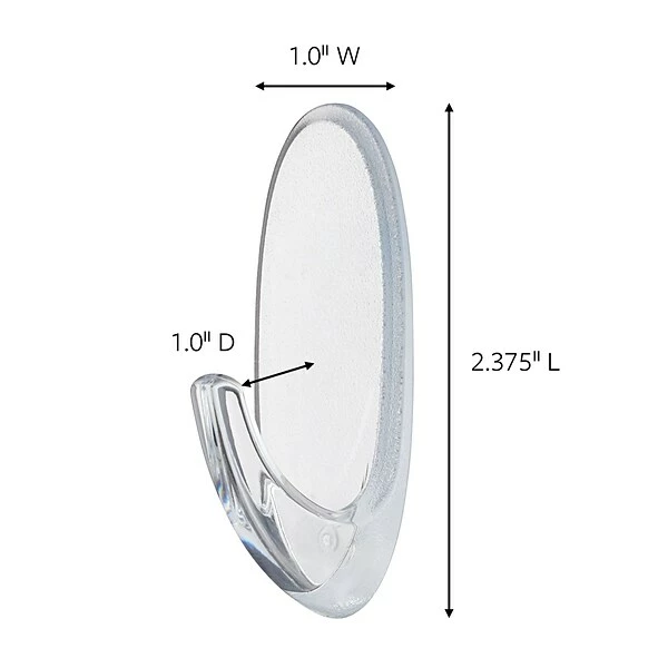 Command™ Clear Hooks Command™ Medium Hooks Value Pack, Clear, 6 Hooks (17091CLR-6ES) 4 Command™ Clear Hooks Command™ Medium Hooks Value Pack, Clear, 6 Hooks (17091CLR-6ES) - Image 2