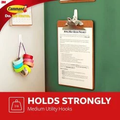 Command™ Adhesive Hooks Command™ Medium Utility Hooks Mega Pack, White, 20 Hooks (17001-MPES) 12 Command™ Adhesive Hooks Command™ Medium Utility Hooks Mega Pack, White, 20 Hooks (17001-MPES) -Bankers Box shop 5744EA68 A426 44C8 9E5E3F0DABBE7EE0 s7