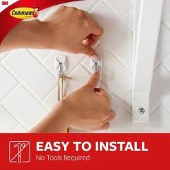 Command™ Adhesive Hooks Command™ Small Wire Hooks, White, 3 Hooks (17067ES) -Bankers Box shop 5BEC3515 14B7 41F5 A22215D576CC35BA s7
