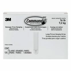 Hooks & Hanging Strips Command™ Large Picture Hanging Strips, White, 120 Sets (17206-S120NA) 17 Hooks & Hanging Strips Command™ Large Picture Hanging Strips, White, 120 Sets (17206-S120NA) -Bankers Box shop 60AC45A8 CF65 438B 989EC10F57D704DF s7