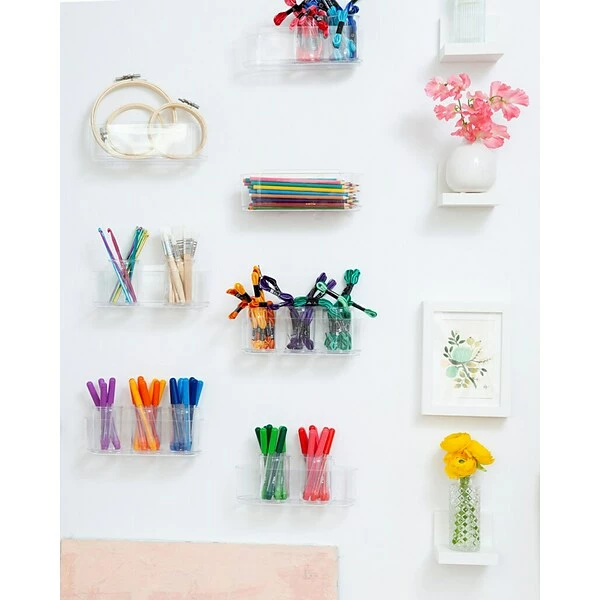 Command™ Wire Hooks With Clear Adhesive Command™ Small And Medium Designer Hooks Value Pack, White, 2 Small And 2 Medium/Pack (17081-2VPES) 7 Command™ Wire Hooks With Clear Adhesive Command™ Small And Medium Designer Hooks Value Pack, White, 2 Small And 2 Medium/Pack (17081-2VPES) - Image 5