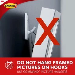 Command™ Wire Hooks With Clear Adhesive Command™ Medium Wire Hook Value Pack, White, 7 Hooks (17065-7ES) -Bankers Box shop 72A2D40C 48C5 4C85 9094B054704BCE6D s7
