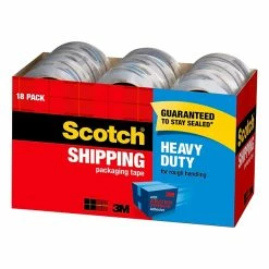 Hot Melt Tapes Scotch® Heavy-Duty Shipping Packing Tape, 1.88"W X 54.6 Yards, Clear, 18 Rolls (3850-18CP) 17 Hot Melt Tapes Scotch® Heavy-Duty Shipping Packing Tape, 1.88"W X 54.6 Yards, Clear, 18 Rolls (3850-18CP) -Bankers Box shop 772E1361 7A29 40BF ABFEEB95FF334E05 s7 1