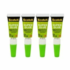 Scotch® Single Use Super Glue, 0.17 Oz., 4/Pack (AD119)