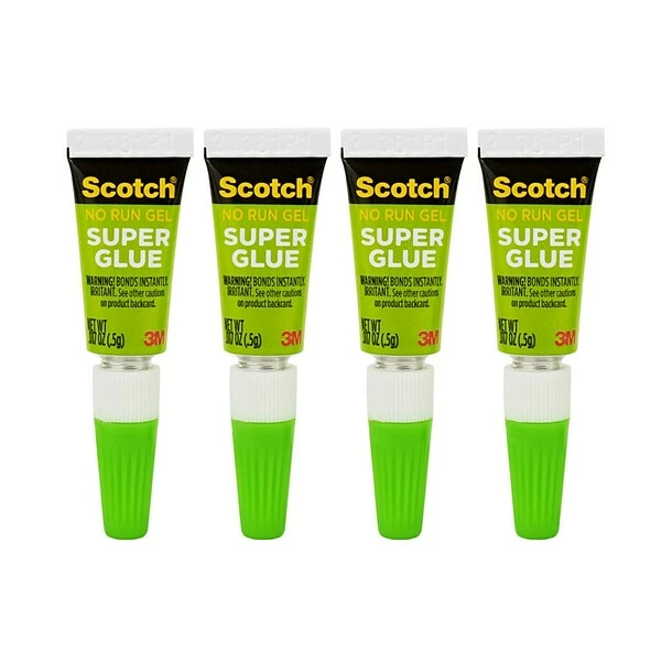 Scotch® Single Use Super Glue, 0.17 Oz., 4/Pack (AD119) 3 Scotch® Single Use Super Glue, 0.17 Oz., 4/Pack (AD119)
