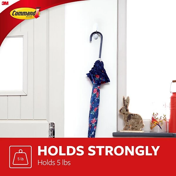 Command™ Picture Hanging And Poster Strips Command™ Large Wire Hook, White, 3 Hooks (17069-3ES) 5 Command™ Picture Hanging And Poster Strips Command™ Large Wire Hook, White, 3 Hooks (17069-3ES) - Image 3