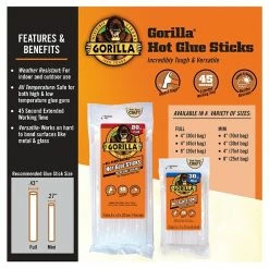 Glue & Glue Sticks Gorilla Glue Sticks, Clear/Opaque, 45/Pack (3034502) -Bankers Box shop AE89DE6E B2AD 4FDE BB70389067CCCA02 s7