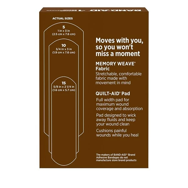 Band-Aid Brand OurTone Adhesive Bandages, BR65, 30 Count (119587) 10 Band-Aid Brand OurTone Adhesive Bandages, BR65, 30 Count (119587) - Image 8