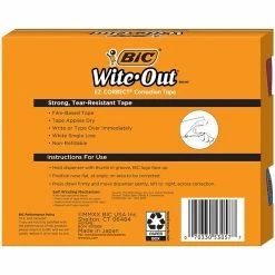 BIC Wite-Out EZ Correct Correction Tape, White, 18/Pack (WOTAP18-WHI) 14 BIC Wite-Out EZ Correct Correction Tape, White, 18/Pack (WOTAP18-WHI) -Bankers Box shop CE572F89 6859 4B4E 9FCD02D48EFAE941 s7