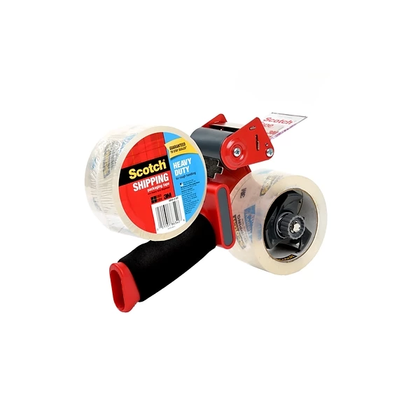 Tape Dispenser W Tape Scotch® Heavy Duty Shipping Packaging Tape With Heavy Duty Dispenser, 1.88" X 54.6 Yds., Clear, 2 Rolls (3850-2ST) 10 Tape Dispenser W Tape Scotch® Heavy Duty Shipping Packaging Tape With Heavy Duty Dispenser, 1.88" X 54.6 Yds., Clear, 2 Rolls (3850-2ST) - Image 8