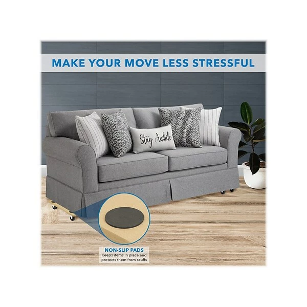 Safco® Hide-Away Hand Truck Mount-It! Small Platform Mover Dolly, 220 Lb. Capacity, Light Brown (MI-925) 5 Safco® Hide-Away Hand Truck Mount-It! Small Platform Mover Dolly, 220 Lb. Capacity, Light Brown (MI-925) - Image 3