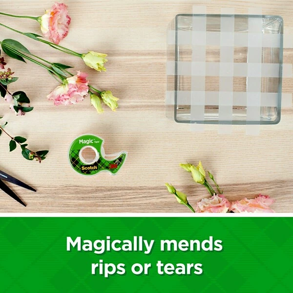 Scotch® Magic™ Invisible Tape With Desktop Refillable Dispenser, 3/4" X 27.7 Yds., 6 Rolls (810KC38) 6 Scotch® Magic™ Invisible Tape With Desktop Refillable Dispenser, 3/4" X 27.7 Yds., 6 Rolls (810KC38) - Image 4