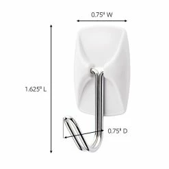 Command™ Wire Hooks With Clear Adhesive Command™ Small Wire Hooks, White, 22 Hooks (17067-22NA)