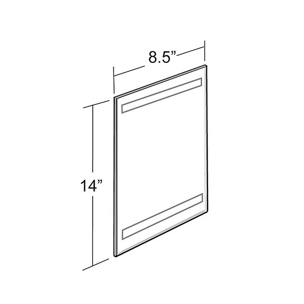 Azar® Wall Mount Sign Holders Azar® 14" X 8 1/2" Vertical Wall Mount Acrylic Sign Holder With Adhesive Tape, Clear, 10/Pack 3 Azar® Wall Mount Sign Holders Azar® 14" X 8 1/2" Vertical Wall Mount Acrylic Sign Holder With Adhesive Tape, Clear, 10/Pack