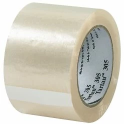 Scotch Acrylic Tape 3M™ 305 Carton Sealing Tape, 3" X 110 Yds, Clear, 6/Rolls (T9053056PK)