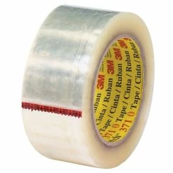 Tape Logic Hot Melt Tapes 3M 371 Carton Sealing Tape, 1.9 Mil, 2" X 55 Yds, Clear, 6/Carton (T9013716PK)