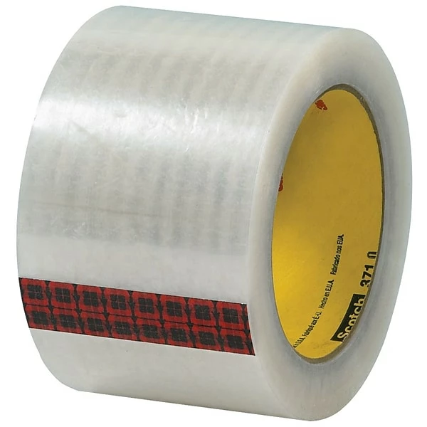 Tape Logic Hot Melt Tapes 3M 371 Carton Sealing Tape, 1.9 Mil, 3" X 110 Yds., Clear, 6/Carton (T9053716PK) 3 Tape Logic Hot Melt Tapes 3M 371 Carton Sealing Tape, 1.9 Mil, 3" X 110 Yds., Clear, 6/Carton (T9053716PK)