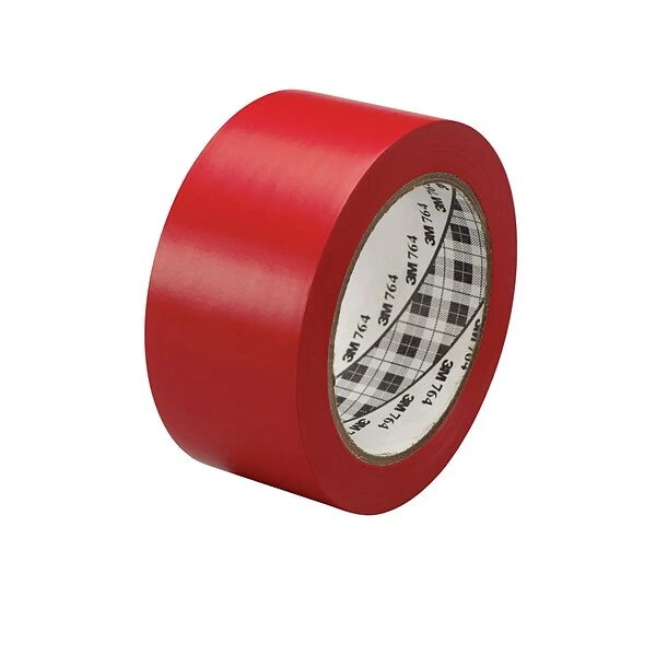 3M™ 2" X 36 Yds. General Purpose Solid Vinyl Safety Tape 764, Red, 6/Pack 3 3M™ 2" X 36 Yds. General Purpose Solid Vinyl Safety Tape 764, Red, 6/Pack