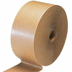 SI Products Paper Tape Glass-Reinforced Kraft Sealing Tape, Heavy-Duty, 3" X 450', 10 Rolls/Case (K71029)