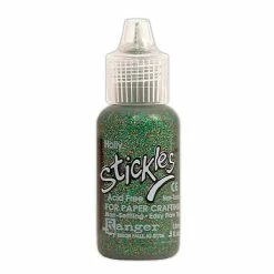 Glue Sticks Ranger Stickles Glitter Glue Holly 0.5 Oz. Bottle [Pack Of 6]