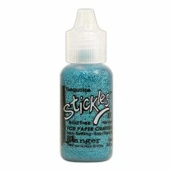 Glue Sticks Ranger Stickles Glitter Glue Turquoise 0.5 Oz. Bottle [Pack Of 6]