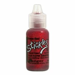 Glue Sticks Ranger Stickles Glitter Glue Christmas Red 0.5 Oz. Bottle [Pack Of 6]