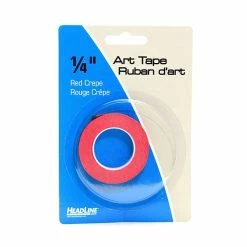 Decorative Fashion Tape Headline Graphic Art Tape Red 1/4 In. [Pack Of 6]
