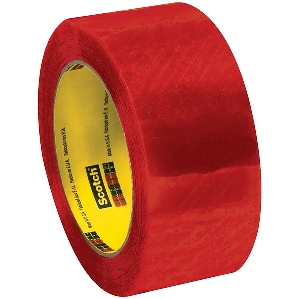 Scotch 3M 3199 Security Tape, 2.0 Mil, 2" X 110 Yds., Clear/Red, 6/Pack (T90231996PK) 3 Scotch 3M 3199 Security Tape, 2.0 Mil, 2" X 110 Yds., Clear/Red, 6/Pack (T90231996PK)