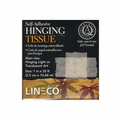 Assorted Glue And Adhesives Lineco Self-Adhesive Hinging Tissue 1 In. X 35 Ft. [Pack Of 2] (2PK-L533-0125)