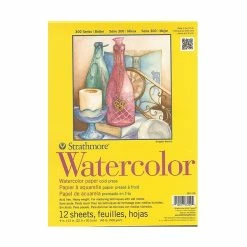 Sketch Books Strathmore 300 Series Watercolor Paper 9 In. X 12 In. Pad Of 12 Tape Bound [Pack Of 2] (2PK-360-109-1)