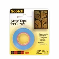 Specialty Tape Scotch® Artist Tape For Curves 1/8 In. X 10 Yd. [Pack Of 6] (6PK-FA2038)