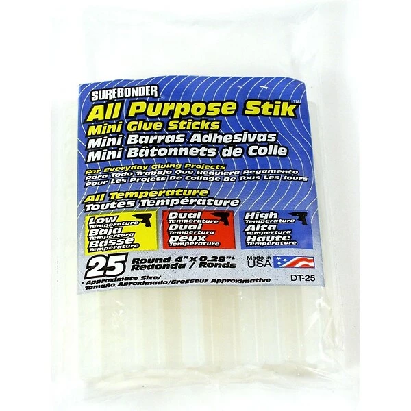 Hot Glue Sticks Surebonder Glue Sticks, 0.28 Oz., White, 12/Pack (65425-PK12) 3 Hot Glue Sticks Surebonder Glue Sticks, 0.28 Oz., White, 12/Pack (65425-PK12)