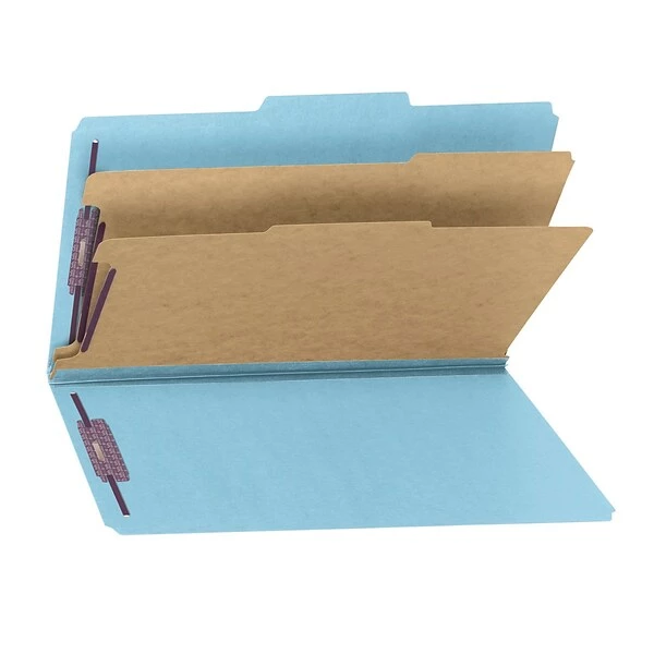Classification Folders Smead Pressboard Classification Folder, Legal Size, 2 Dividers, Blue, 10/Pack (19030) 9 Classification Folders Smead Pressboard Classification Folder, Legal Size, 2 Dividers, Blue, 10/Pack (19030) - Image 8