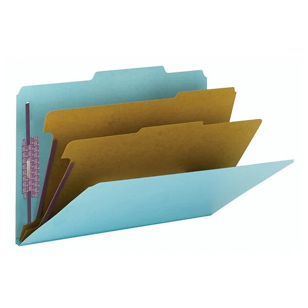Classification Folders Smead Pressboard Classification Folder, Legal Size, 2 Dividers, Blue, 10/Pack (19030) 3 Classification Folders Smead Pressboard Classification Folder, Legal Size, 2 Dividers, Blue, 10/Pack (19030) - Image 2