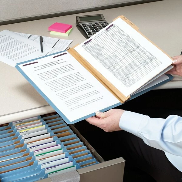 Classification Folders Smead Pressboard Classification Folder, Legal Size, 2 Dividers, Blue, 10/Pack (19030) 5 Classification Folders Smead Pressboard Classification Folder, Legal Size, 2 Dividers, Blue, 10/Pack (19030) - Image 4