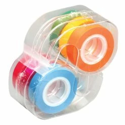 Lee Products Removable Highlighter Tape, 1/2"W X 720"L, Fluorescent Colors, Pack Of 6 (LEE19188)