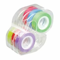 Lee Products Removable Highlighter Tape, 1/2"W X 720"L, Assorted Colors, Pack Of 6 (LEE13888)