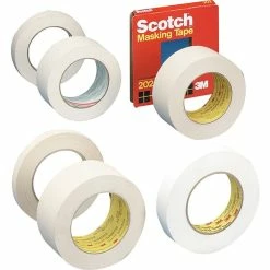 Scotch 3M General Purpose Masking Tape, 3" Core Size, 1 1/2" X 60 Yards (243112)