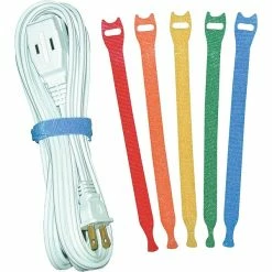 Hook And Loop Fasteners VELCRO® Fasteners, 1/2"x8" Straps, Assorted Colors