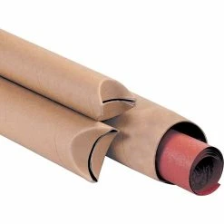 The Packaging Wholesalers Crimp End Mailing Tubes Kraft Crimped End Mailing Tubes, 2" X 21", 50/Case